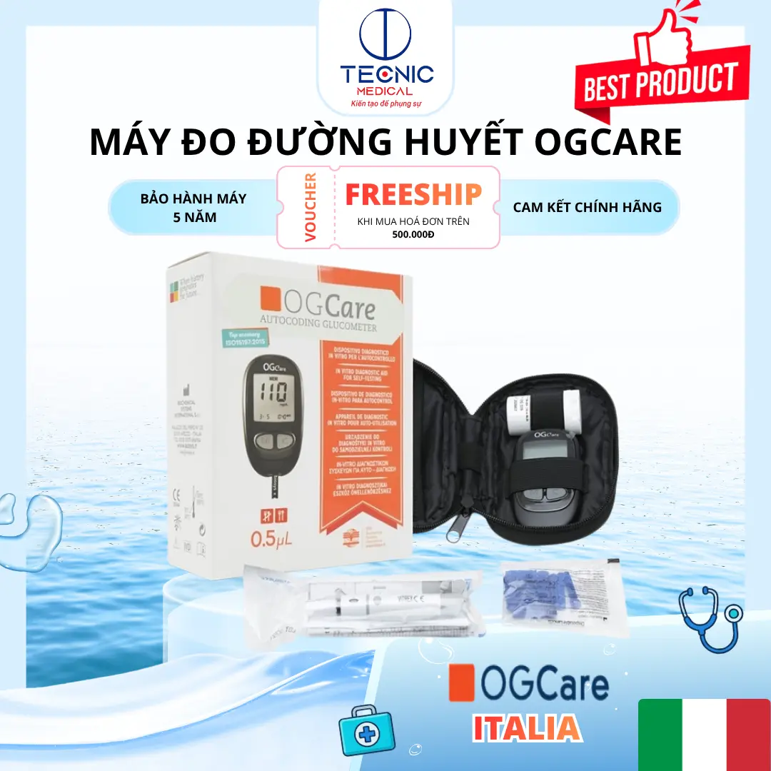 Máy Đo Đường Huyết Theo Dõi & Kiểm Soát Đường Huyết Tại Nhà – OGCare